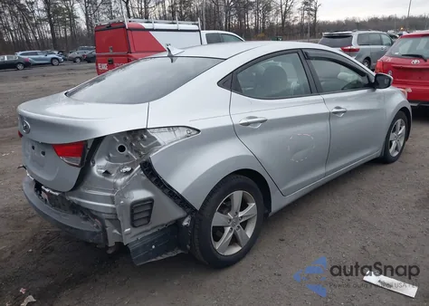 2013 Hyundai Elantra Gls z USA, uszkodzony, nr VIN 5NPDH4AE5DH394423
